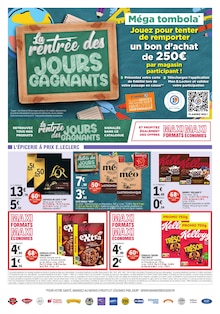 Catalogue E.Leclerc à Lille cette semaine, valable du 26/08/2025 au 06/09/2025 Prospectus E.Leclerc à Lille, "La rentrée des JOURS GAGNANTS", 48 pages de promos valables du 26/08/2025 au 06/09/2025
