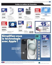 Prix et réduction Ipad dans le prospectus Carrefour en cours Offre Ipad dans le catalogue Carrefour du moment à la page 11