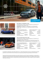 Volkswagen Prospekt "Nicht lang reden. Umsteigen.", 2 Seiten, für Wesseling, 02.11.2019 - 29.11.2019 Volkswagen Prospekt "Nicht lang reden. Umsteigen.", 2 Seiten, für Wesseling, 02.11.2019 - 29.11.2019