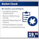 Herbst-Check bei AUTOPLUS im Prospekt "" für 19,95 €