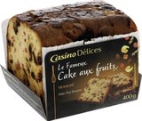 Promo Le Fameux Cake aux fruits Tranché à 2,59 € dans le catalogue Géant Casino à Saint-Jean-de-Védas