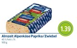 Alpenkäse Paprika/Zwiebel bei REWE im Plattling Prospekt für 1,39 €