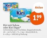 Kiri mit Sahne oder Kiri Dippi Angebote von Kiri bei tegut Landshut für 1,99 €