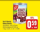 Kidney Bohnen im Angebot bei EDEKA in Erlangen Kidney Bohnen Angebote von Gut & Günstig bei EDEKA Erlangen für 0,59 €