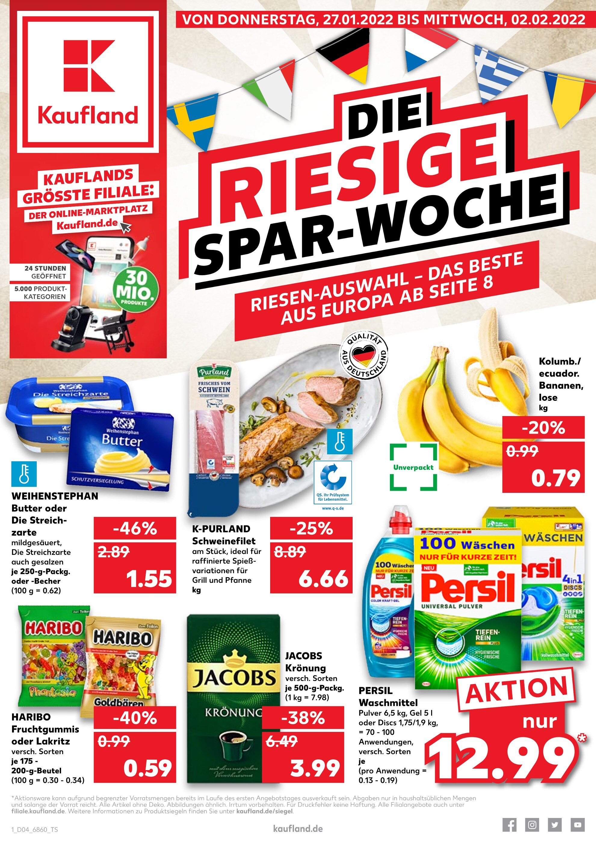 Kaufland Prospekt für Kaiserslautern mit 40 Seiten Kaufland Prospekt für Kaiserslautern: "Top Angebote", 40 Seiten, 27.01.2022 - 02.02.2022