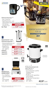Waffeleisen im aktuellen METRO Prospekt (Duisburg) Waffeleisen im METRO Prospekt "Monatsmenü Oktober" mit 43 Seiten (Duisburg)