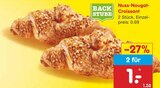 Nuss-Nougat-Croissant Angebote von BACKSTUBE bei Netto Marken-Discount Duisburg für 0,69 €