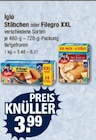 Stäbchen oder Filegro XXL von Iglo im aktuellen V-Markt Prospekt für 3,99 €