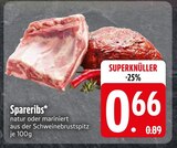 Aktuelles Spareribs Angebot bei EDEKA in Ingolstadt ab 0,66 €