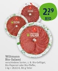 Peperoni im tegut Prospekt Bio-Geflügel Salami von Wiltmann im aktuellen tegut Prospekt für 2,29 €