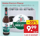 Premium Pilsener von Holsten für 9,99 € bei Netto Marken-Discount im Angebot Premium Pilsener von Holsten im aktuellen Netto Marken-Discount Prospekt