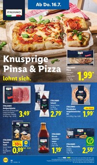 Pizza im aktuellen Lidl Prospekt (Ulm) Pizza im Lidl Prospekt "LIDL LOHNT SICH" mit 72 Seiten (Ulm)