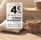 Promo Le panier de rangement à 4,99 € dans le catalogue Centrakor à Saint-Gildas-des-Bois