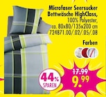 Microfaser Seersucker Bettwäsche HighClass im Angebot bei SB Möbel Boss in Frankenthal Microfaser Seersucker Bettwäsche HighClass Angebote bei SB Möbel Boss Frankenthal für 9,99 €