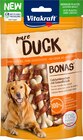 Hundeleckerli Calciumknochen mit Ente, Bonas pure duck, Adult Angebote von Vitakraft bei dm-drogerie markt Schwabach für 2,25 €