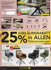 Aktueller BRAUN Möbel-Center Prospekt mit Esstisch, "25 Jahre Braun Möbel-Center Freiburg", Seite 8
