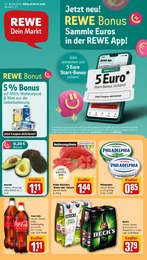 REWE Prospekt für Stuttgart mit 22 Seiten REWE Prospekt "Dein Markt" für Stuttgart, 22 Seiten, 06.01.2025 - 11.01.2025
