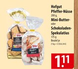 Hofgut Pfeffer-Nüsse, Mini-Butter- oder Schokoladen-Spekulatius Angebote bei famila Nordost Stade für 1,11 €