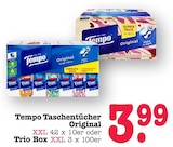Aktuelle Taschentücher Angebote bei E center in Karlsruhe Aktuelles Tempo Taschentücher Original XXL 42 x 10er Angebot bei E center in Karlsruhe ab 3,99 €