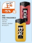 FINE FRAGRANCE Dusche im Angebot bei Müller in Mainz FINE FRAGRANCE Dusche Angebote von AXE bei Müller Mainz für 2,95 €