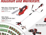 Akku-Gras-/-Strauchschere "GC-CG 18 Li-Solo" im toom Baumarkt Prospekt Akku-Gras-/-Strauchschere "GC-CG 18 Li-Solo" von Einhell im aktuellen toom Baumarkt Prospekt für 49,99 €