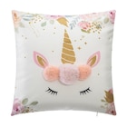 Promo Coussin décoratif Licorne avec pompons 40x40cm à 10,99 € dans le catalogue Maxi Bazar à Pégomas