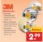 Gewebe-Klebebänder im Angebot bei Netto Marken-Discount in Hamburg Gewebe-Klebebänder Angebote von 3M bei Netto Marken-Discount Hamburg für 2,99 €