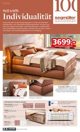 Aktueller Segmüller Prospekt mit Boxspringbett, "100 Jahre Segmüller Werkstätten", Seite 6