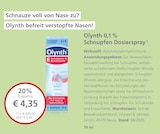 Olynth 0,1 % Schnupfen Dosierspray im aktuellen Prospekt bei LINDA in Neckartenzlingen