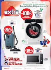 Promos Lave-Linge dans le catalogue "Coup d'envoi des bons gestes : bien choisir, bien entretenir" de Extra Lave-Linge en promo dans le catalogue Extra à la page 1