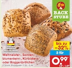 Weltmeister-, Sonnenblumenkern-, Kürbiskern oder Roggenbrötchen im Angebot bei Netto Marken-Discount in Buchholz Weltmeister-, Sonnenblumenkern-, Kürbiskern oder Roggenbrötchen Angebote bei Netto Marken-Discount Buchholz für 0,99 €