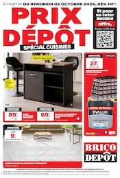 Catalogue Brico Dépôt à Montarlot, avec 12 pages Prospectus Brico Dépôt à Montarlot: "PRIX DÉPÔT SPÉCIAL CUISINES", 12} pages, 02/10/2026 - 15/10/2026