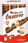 Kinder Bueno 6er-Pack von Ferrero für 1,99 € bei Rossmann im Angebot Kinder Bueno 6er-Pack von Ferrero im aktuellen Rossmann Prospekt
