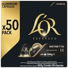 50 capsules de café espresso ristretto - L'OR - Lidl à Herblay 50 capsules de café espresso ristretto - L'OR en promo chez Lidl Herblay à 7,07 €