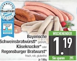Knacker im EDEKA Prospekt Bayerische Schweinsbratwürstl im aktuellen EDEKA Prospekt für 1,19 €