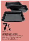 Lot de 3 plats à four en promo chez E.Leclerc Castres à 7,50 €