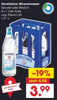 Mineralwasser bei Netto Marken-Discount in Bocholt Mineralwasser im Angebot bei Netto Marken-Discount Bocholt für 3,99 €