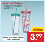 Becher mit Trinkhalm im Angebot bei Netto Marken-Discount in Leinfelden-Echterdingen Becher mit Trinkhalm Angebote bei Netto Marken-Discount Leinfelden-Echterdingen für 3,99 €