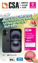 CSA Computer Prospekt für Kamp-Lintfort mit 12 Seiten CSA Computer Prospekt für Kamp-Lintfort: "SOMMERAKTION: DEUTSCHLANDWEIT UNBEGRENZT SURFEN", 12 Seiten, 01.08.2026 - 31.08.2026