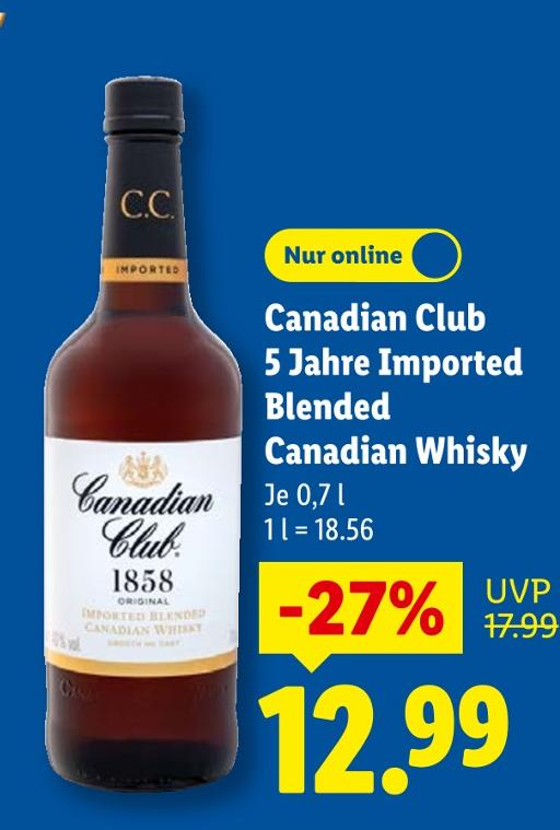 5 Jahre Imported Blended Canadian Whisky