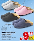 DAMEN/HERREN FILZ-CLOGS bei E center im Darmstadt Prospekt für 9,99 €