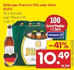Netto Marken-Discount Bochum - Premium Pils oder Herb 0,0% Angebot im Prospekt Premium Pils oder Herb 0,0% bei Netto Marken-Discount im Bochum Prospekt für 10,49 €