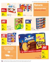 Promos Biscuit Chocolat dans le catalogue "LES JOURNÉES BELLES ET REBELLES" de Carrefour à la page 75