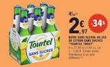Bière sans alcool au jus de citron sans sucres à E.Leclerc dans Tourbes