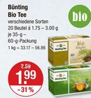 Bio Tee von Bünting im aktuellen V-Markt Prospekt für 1,99 €