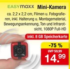 Mini-Kamera im Angebot bei Zimmermann in Celle Mini-Kamera Angebote von EASYmaxx bei Zimmermann Celle für 14,99 €