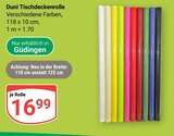 Tischdeckenrolle Angebote von Duni bei GLOBUS St. Ingbert für 16,99 €