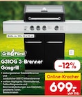 G310G 3-Brenner Gasgrill Angebote von Grillfürst bei Netto Marken-Discount Neubrandenburg für 699,00 €