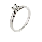Bague solitaire en or gris diamant  4 griffes à 557,00 € dans le catalogue E.Leclerc