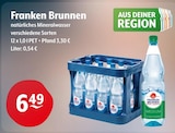 Mineralwasser bei Getränke Hoffmann im Mainleus Prospekt für 6,49 €